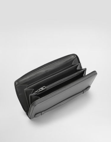 Tegnebog Dolce & Gabbana Dolce & Gabbana Zip-Around Calfskin Wallet Grå | BP1672AV95680730, 3