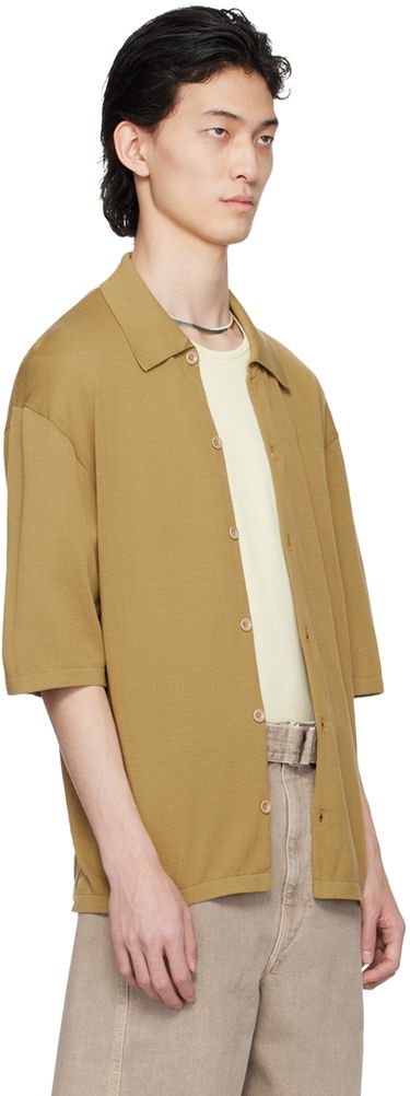 Skjorte LEMAIRE LEMAIRE Button Knit Shirt Rød | TO1225 LK116, 4