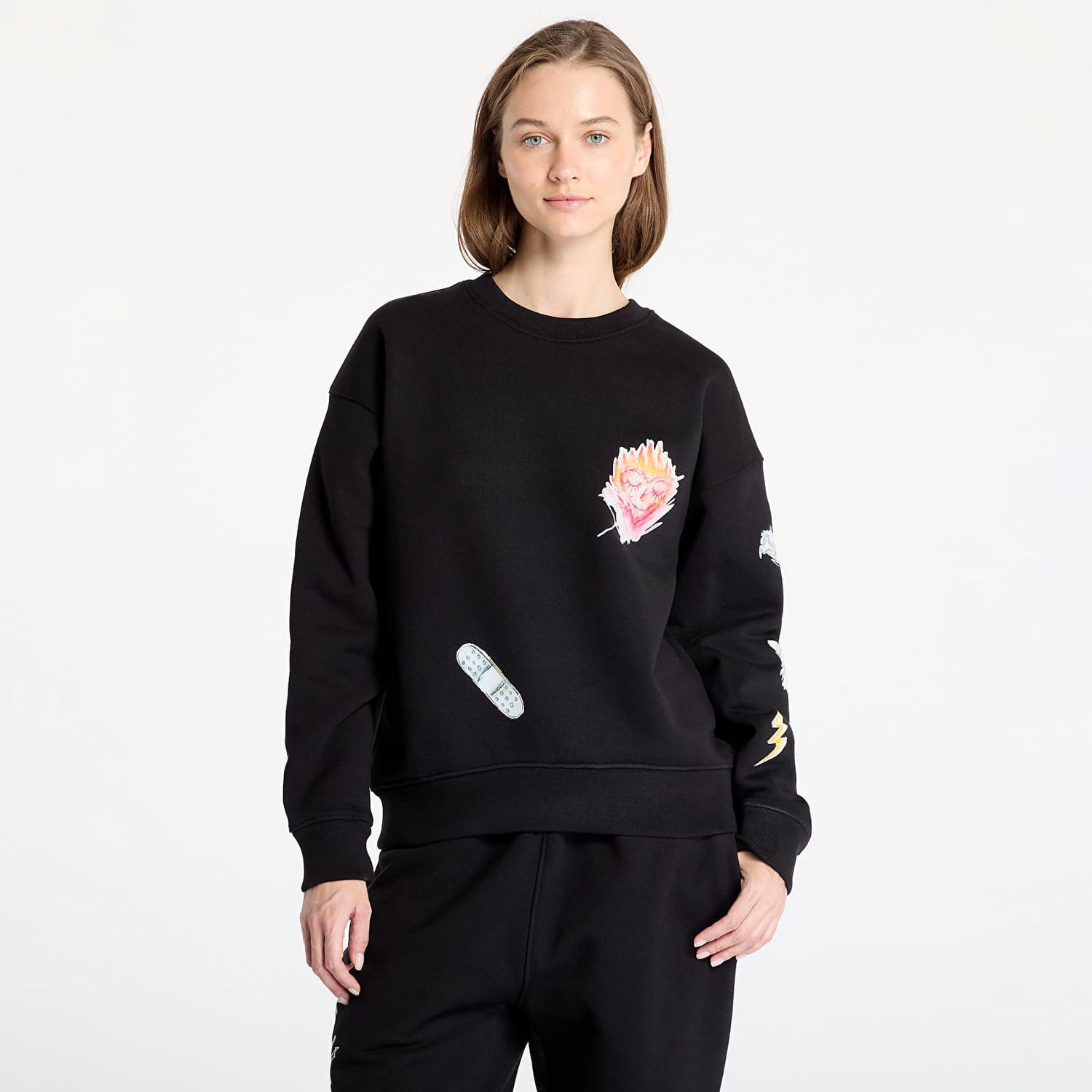 Sweatshirt Footshop FTSHP x Kurňavka Crewneck Sort | FTSHP_476, 1