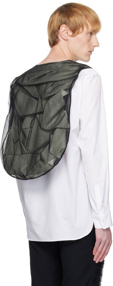 Skjorte Comme des Garçons Homme Plus Broad & Tulle Cotton Cloth Collarless Shirt Hvid | PO-B013-051, 2