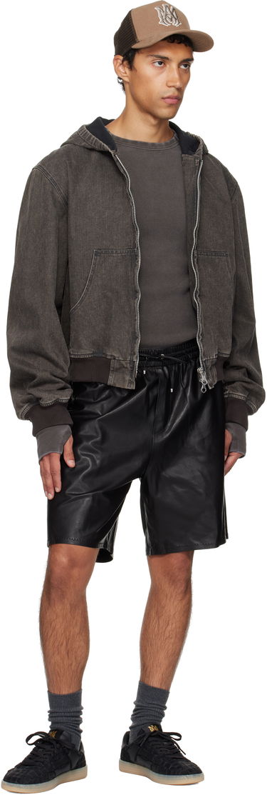 Shorts AMIRI AMIRI Lightweight Leather Shorts Sort | AMLTSH1017, 3