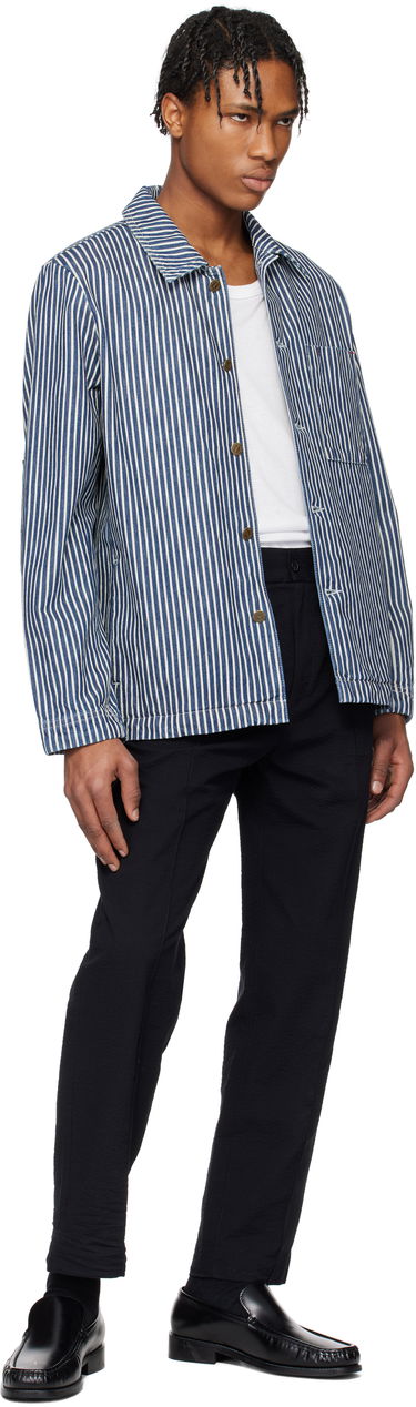 Skjorte A.P.C. A.P.C. Raphael Striped Denim Jacket Blå | COHHG-H32001, 3