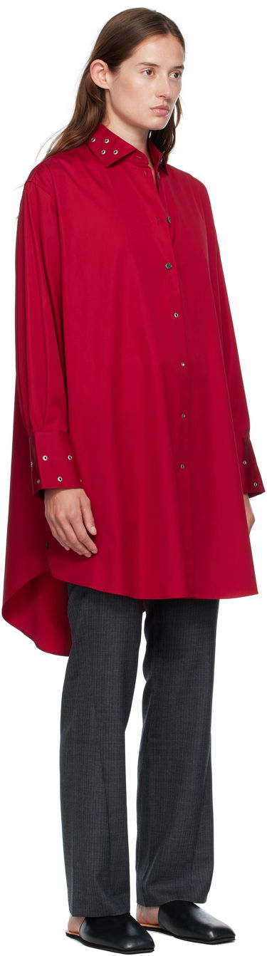 Kjole OUR LEGACY Frock Shirt Midi Dress Rød | W4257FL, 1