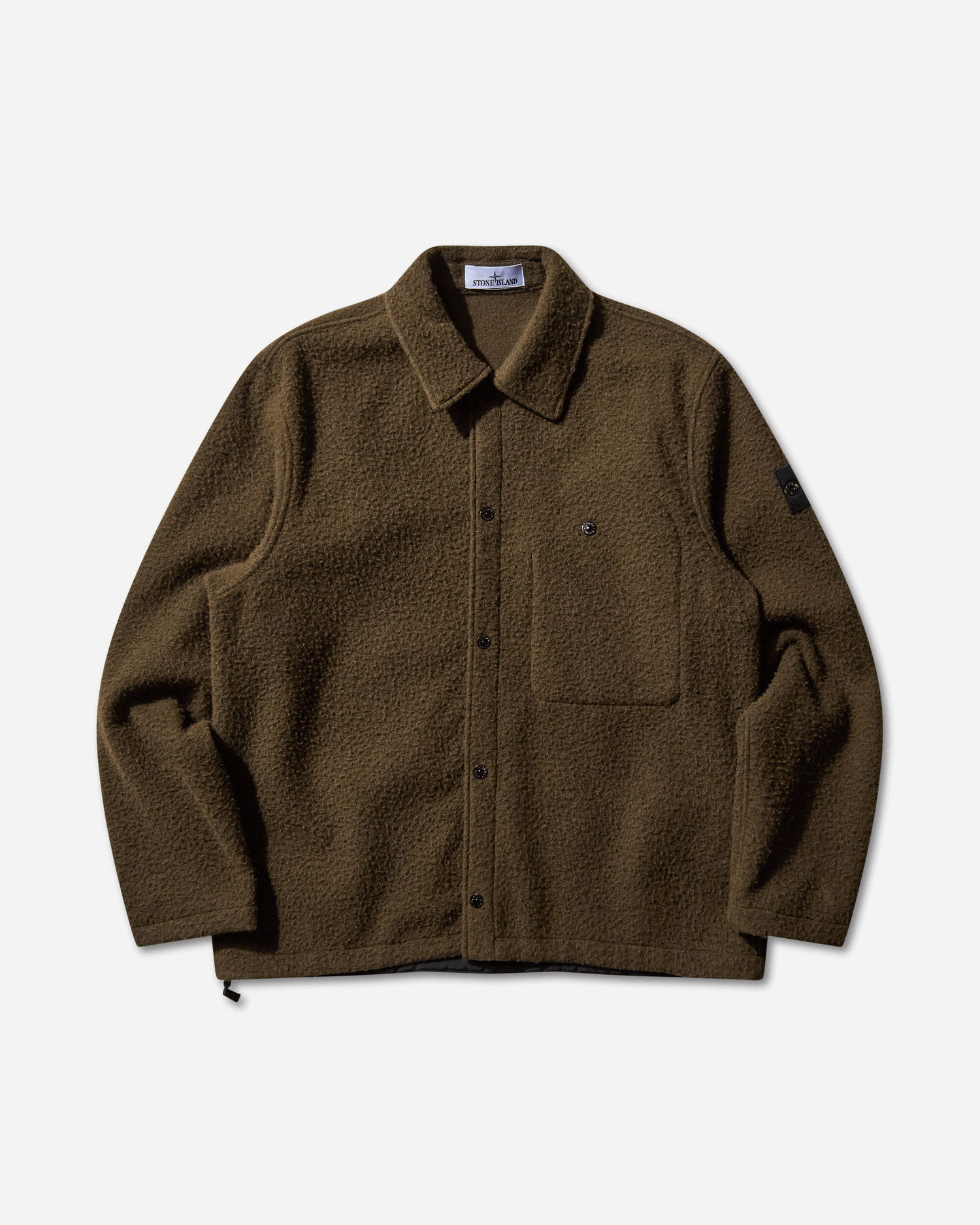 Skjorte Stone Island Panno Ratinato Overshirt Brun | K2S15-1200021-S0214 V0054, 1