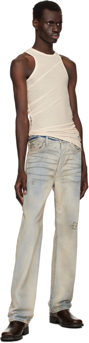 Tanktop Eckhaus Latta Eckhaus Latta Spiral Tank Top Beige | 1108-EL-PS25-O - OAT, 3