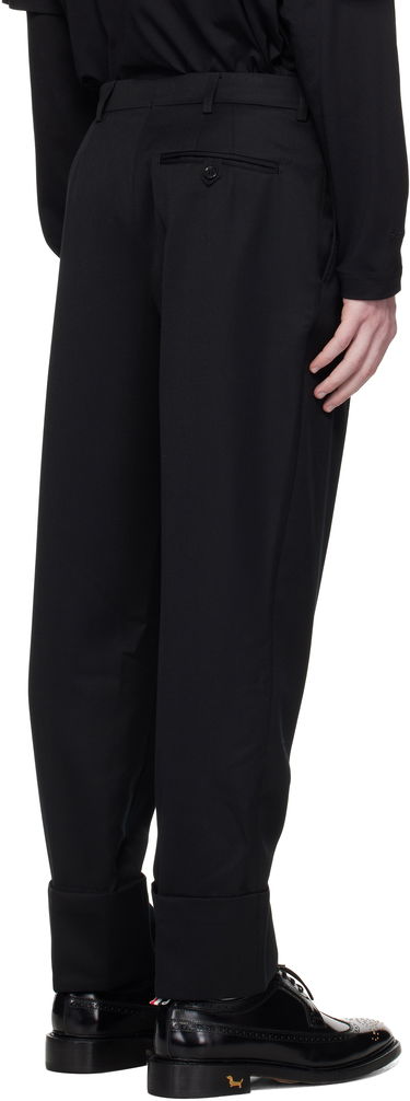 Bukser Simone Rocha Simone Rocha Cuffed Straight Leg Trousers Sort | 4175 1217, 2
