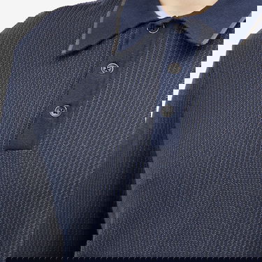 Polo skjorte rag & bone Harvey Knit Polo Blå | MBS24S017BC17, 5