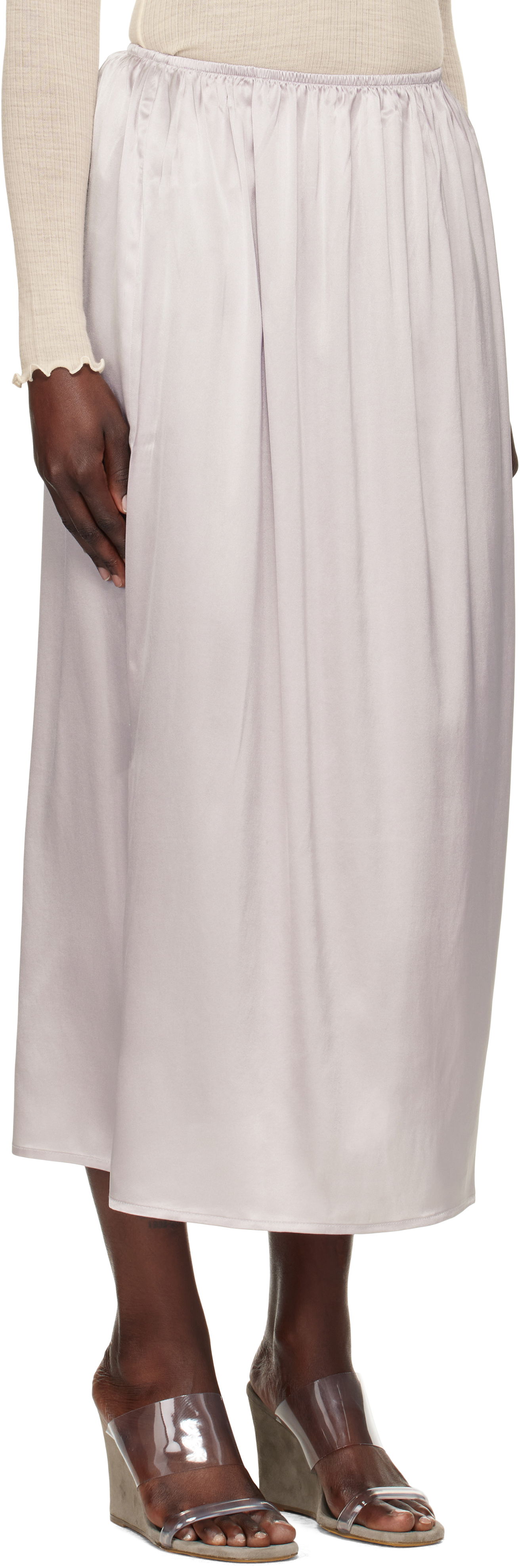 Nederdel Baserange Baserange City Midi Skirt Lilla | SKCI-SI-SP25, 1
