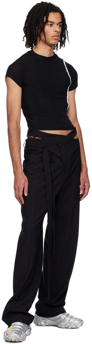 T-shirt Ottolinger Ottolinger Cropped T-Shirt Sort | 407202, 3