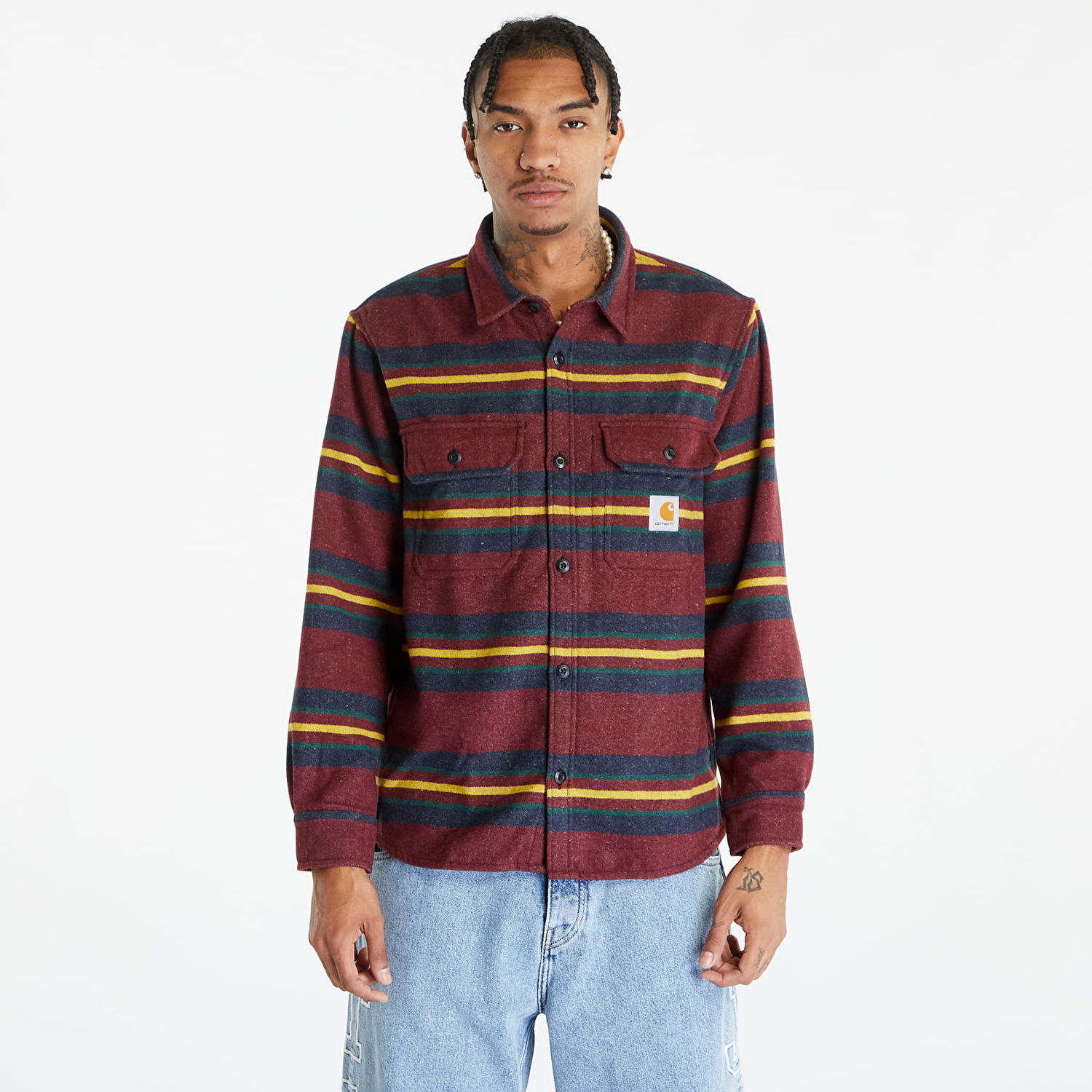 Jakke Carhartt WIP jacket Oregon Shirt Multicolour Flerfarvet | I032272.1PHXX, 0