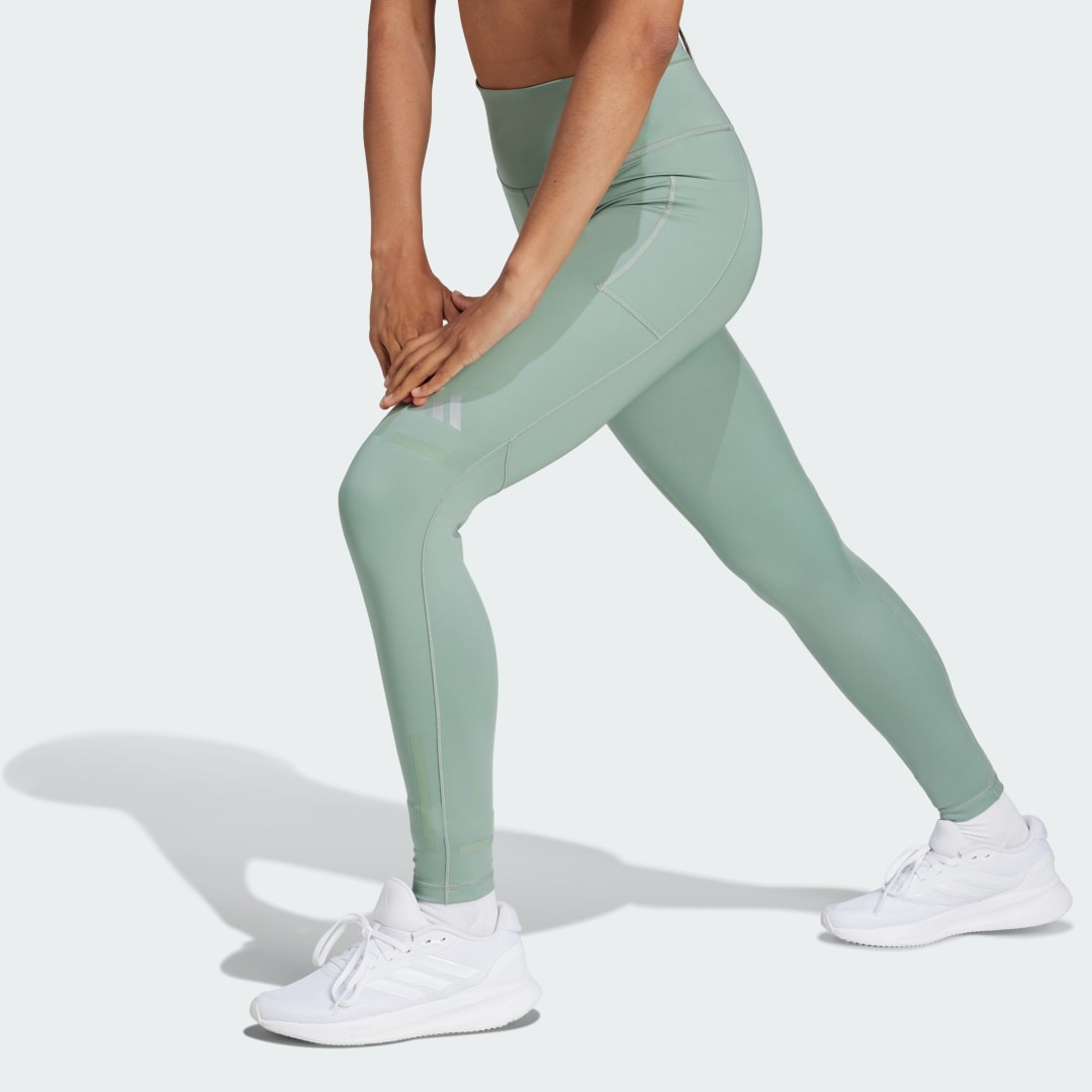 Leggings adidas Performance Reflective 7/8 Leggings Grøn | JN6084, 0