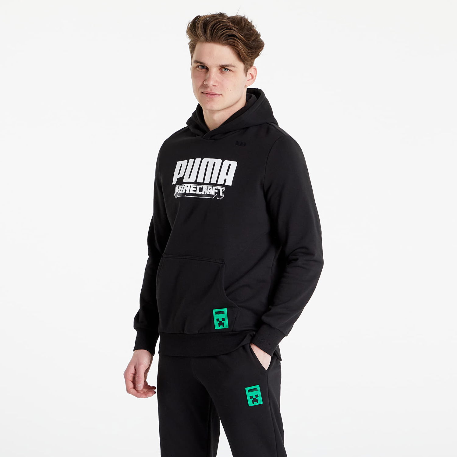 Sweatshirt Puma Minecraft x Hoodie Sort | 53437601, 0