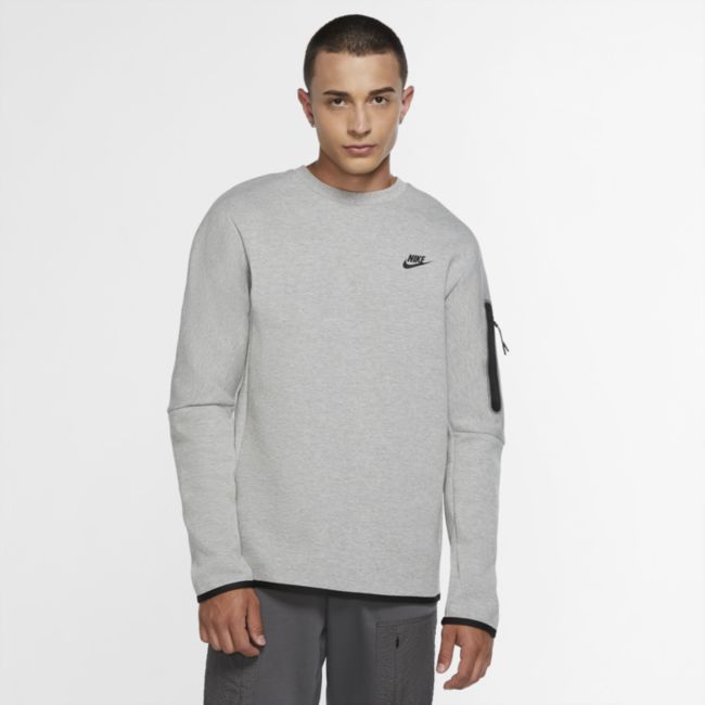 Sweatshirt Nike Tech Fleece Crew Sweatshirt Grå | CU4505-063, 0
