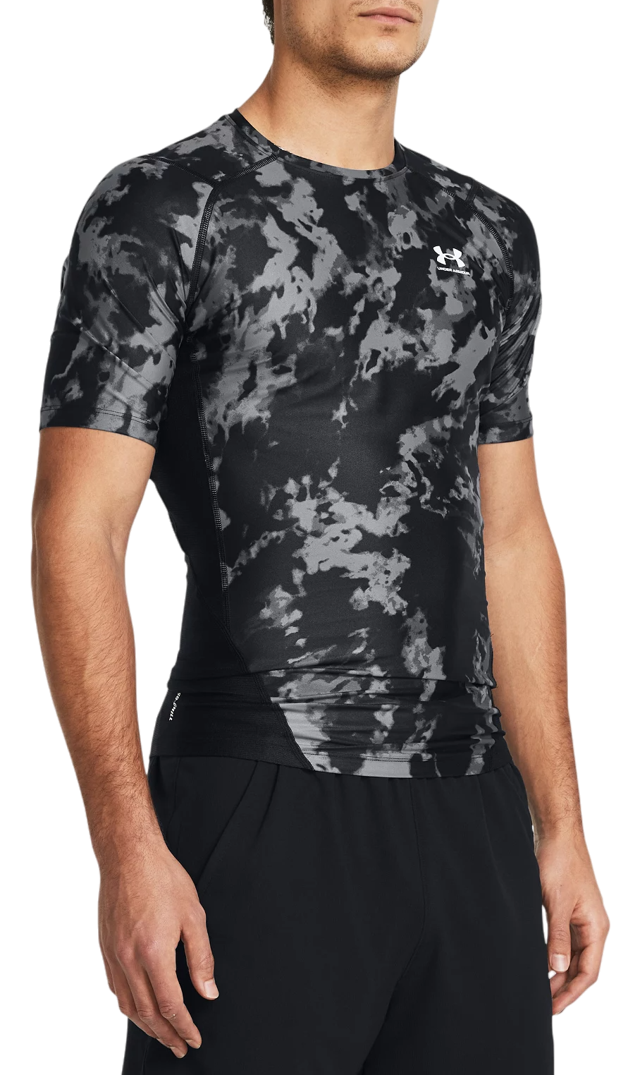 T-shirt Under Armour HeatGear® Iso-Chill Printed Sort | 1383774-001, 0