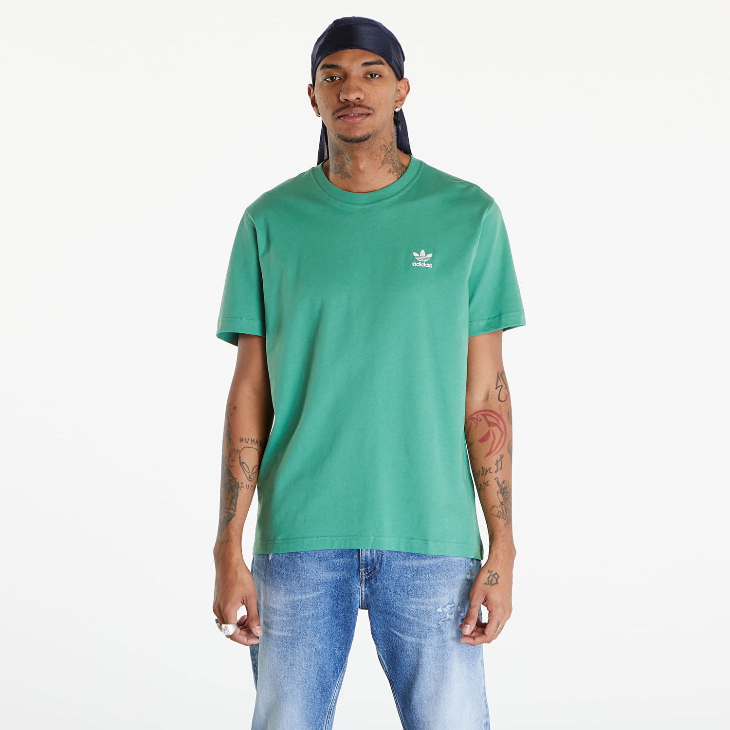 T-shirt adidas Originals Trefoil Essential Tee Preloved Green Grøn | IN0671, 0