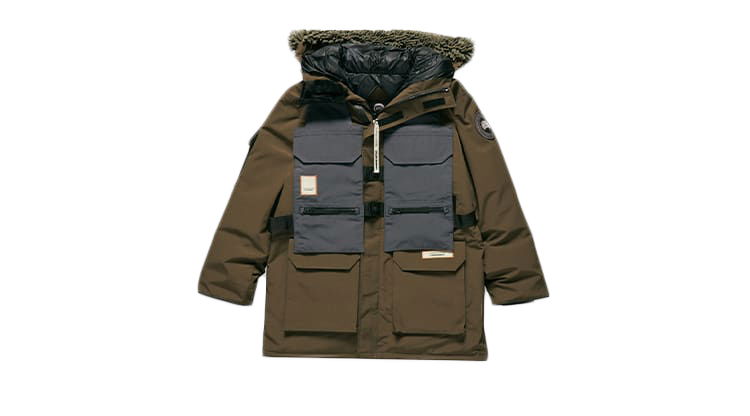 Parka Canada Goose NBA x Salehe Bembury x Expedition Parka "Military Green/Titanium" Grøn | 4158USB-1249