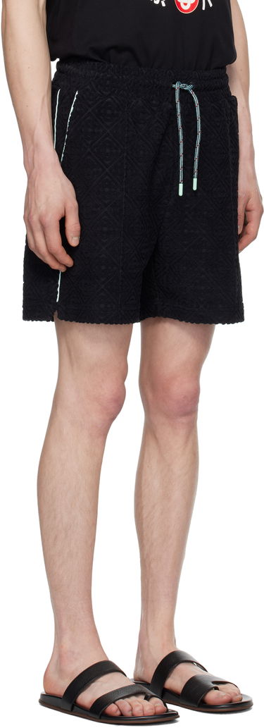 Shorts Casablanca Casablanca Monogram Jacquard Towelling Shorts Sort | MPF25-JTR-271-02, 1