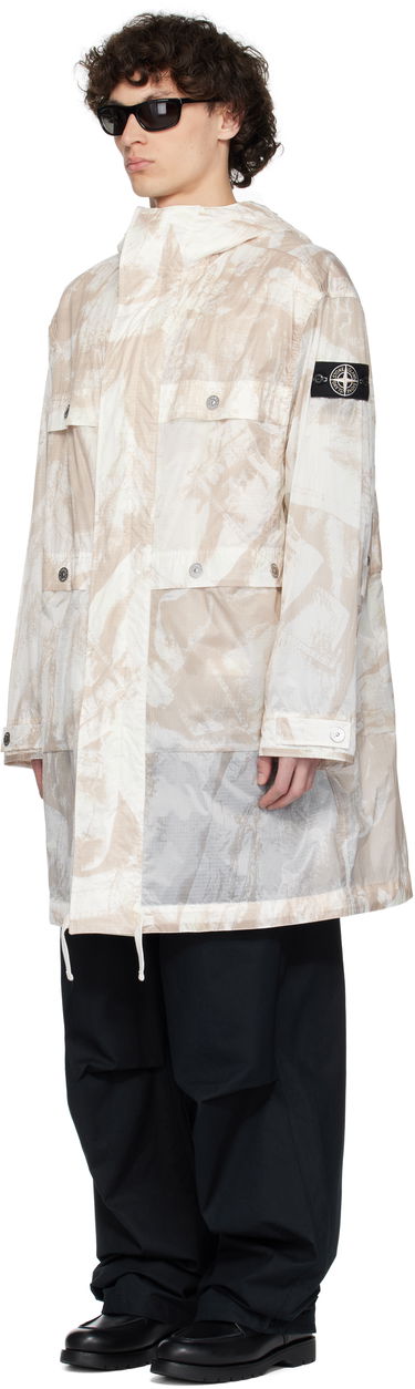 Parka Stone Island Stone Island UV-Reactive Scan Camo Ripstop Parka Beige | K1S15 7100011 S00E2, 3