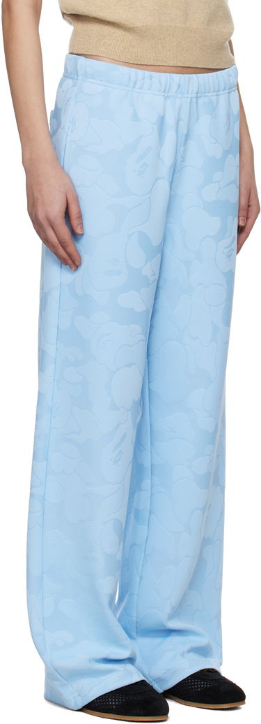 Joggingbukser BAPE A Bathing Ape Camo Jacquard One Point Wide Lounge Pants Blå | 001PTL302005L, 1