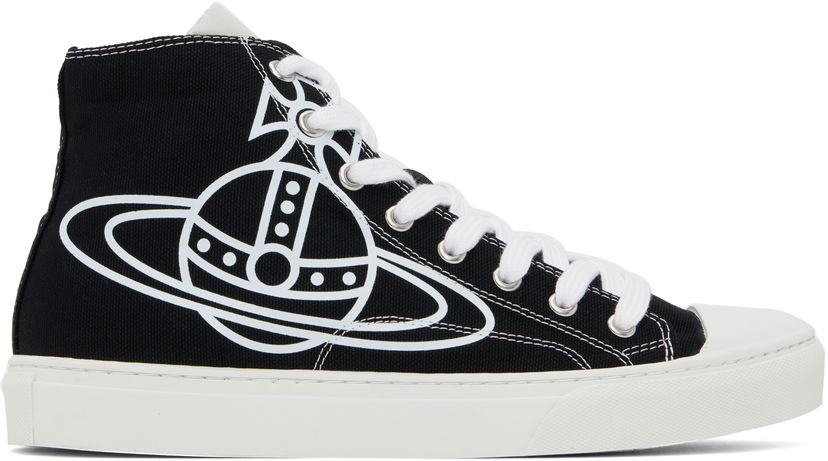 Tøj Vivienne Westwood Vivienne Westwood High-Top Plimsoll Sort | 75010001M-W015B-