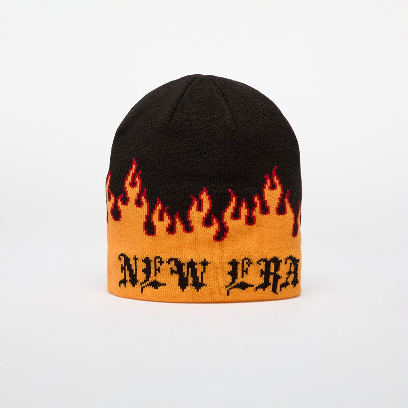 Beanie New Era Knit Thin Flame Skull Knit Tennessee Orange Orange | 60565452
