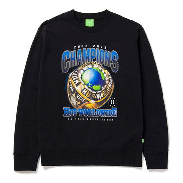 Sweatshirt HUF nero Sort | pf00521-black, 1