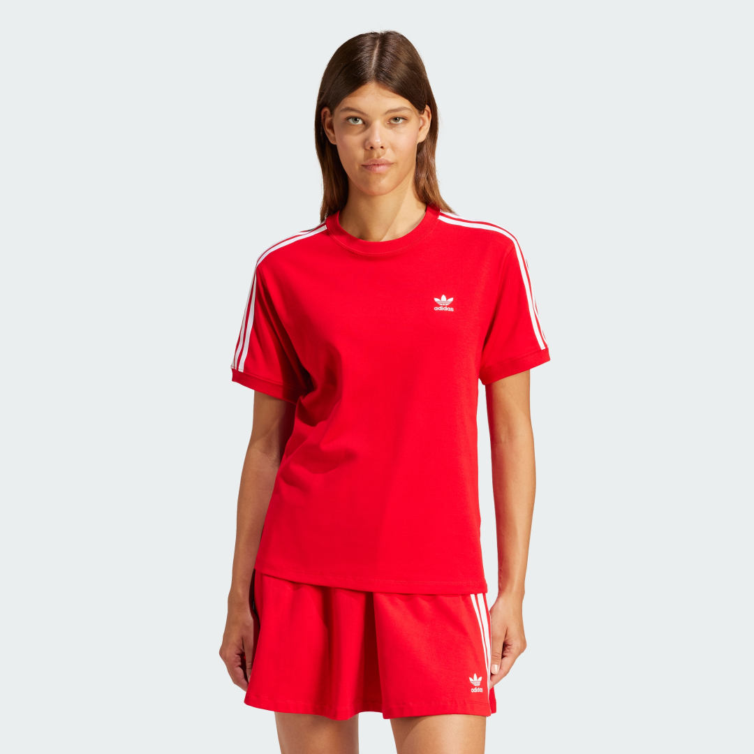 T-shirt adidas Originals 3-Stripes Tee Rød | IR8050, 0