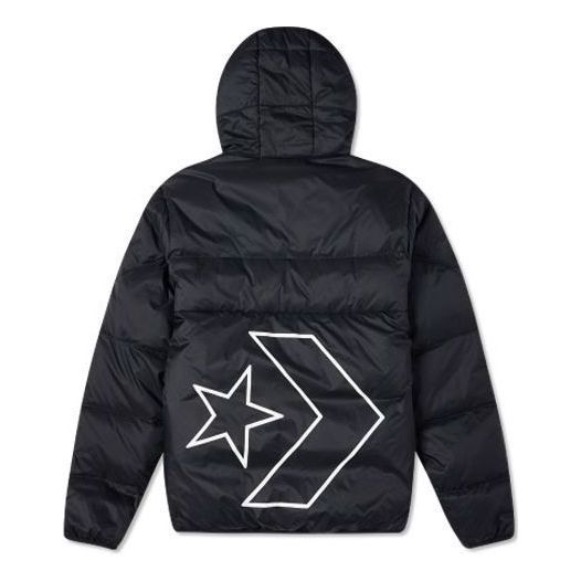 Puffer jakke Converse Classic Casual Warm Down Jacket Sort | 10023695-001