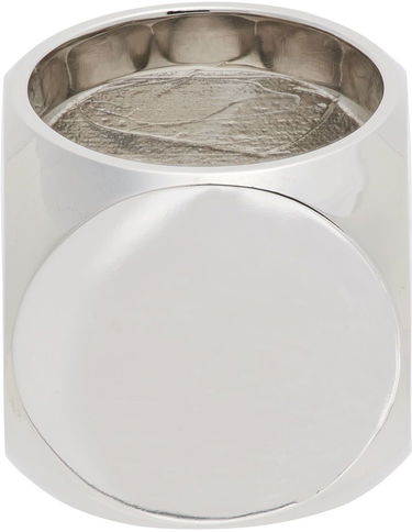 Ring We11done We11done Logo Dice Ring Metalisk | WD-AJ1-22-704-U-BK, 2