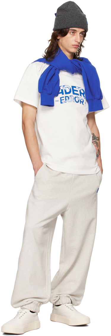 T-shirt ADER ERROR Flocked Logo T-Shirt Hvid | BN25FYTS0101OW, 3