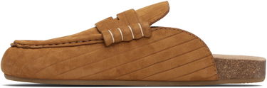 Sneakers og sko JW Anderson JW Anderson Stitch Ridged Loafer Mules Brun | LF0079-LA0375, 2