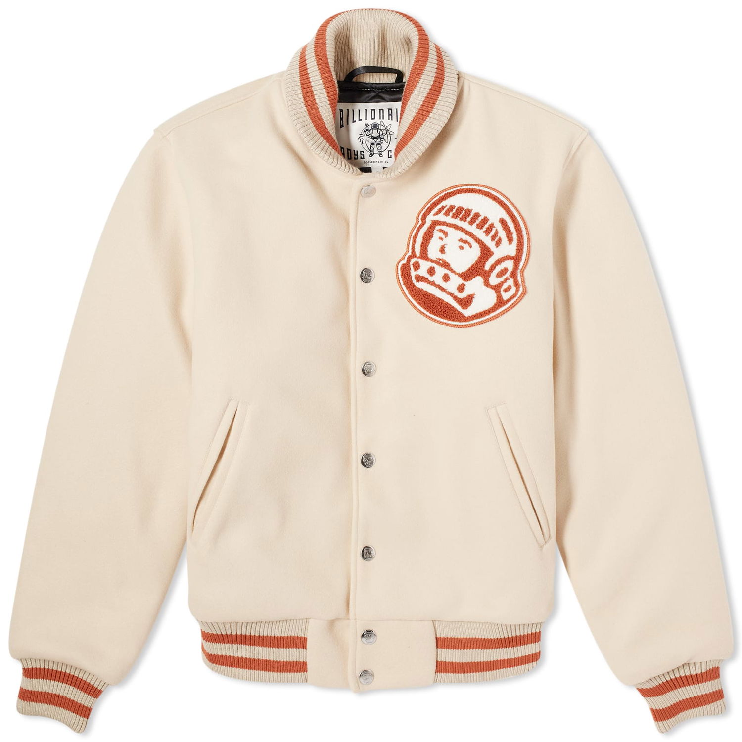 Jakke BILLIONAIRE BOYS CLUB Astro Varsity Jacket Beige | B24101-CRM, 0