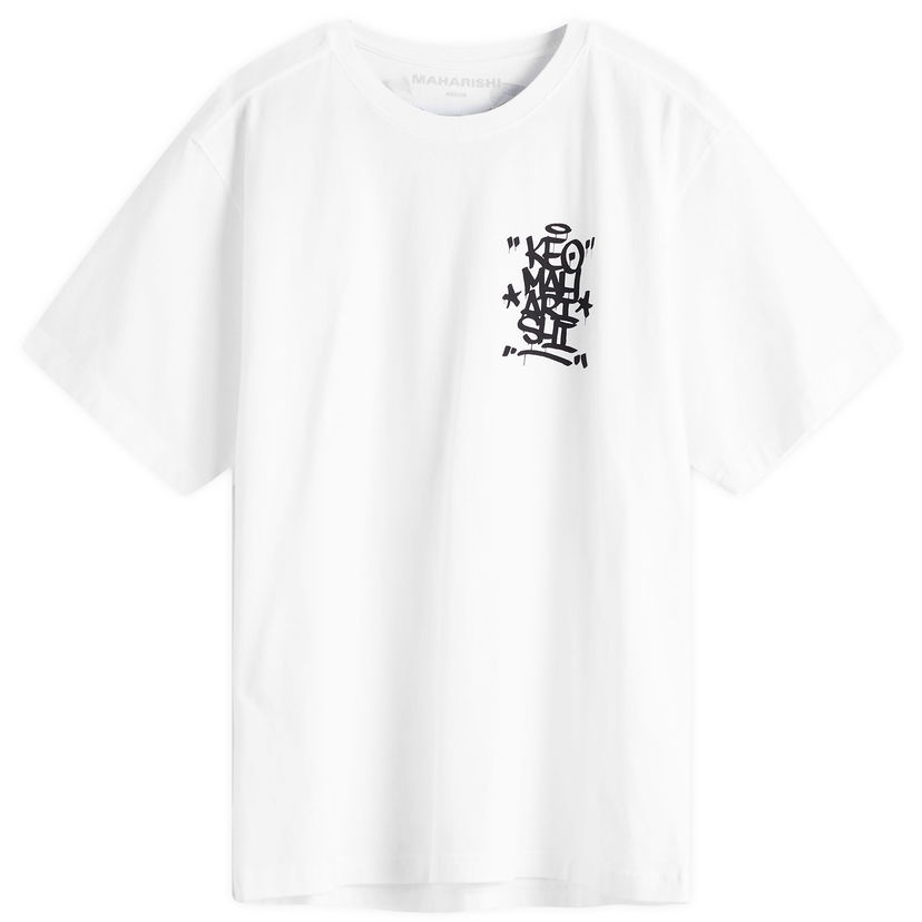 T-shirt Maharishi Maharishi Keo Graphic T-Shirt, Size Large Hvid | 1465-WHT