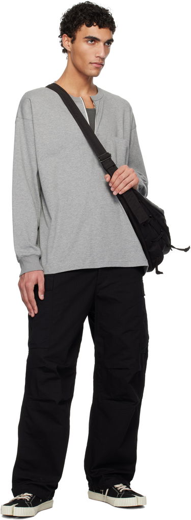 Sweatshirt NANAMICA nanamica Half Zip Long Sleeve T-Shirt Grå | S25SH013U, 3