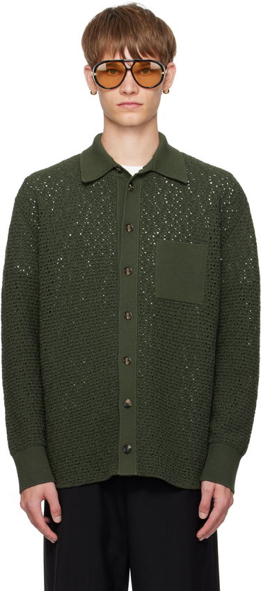 Sweater Bottega Veneta Bottega Veneta Crochet Cardigan Grøn | 841367V5SP03293, 0