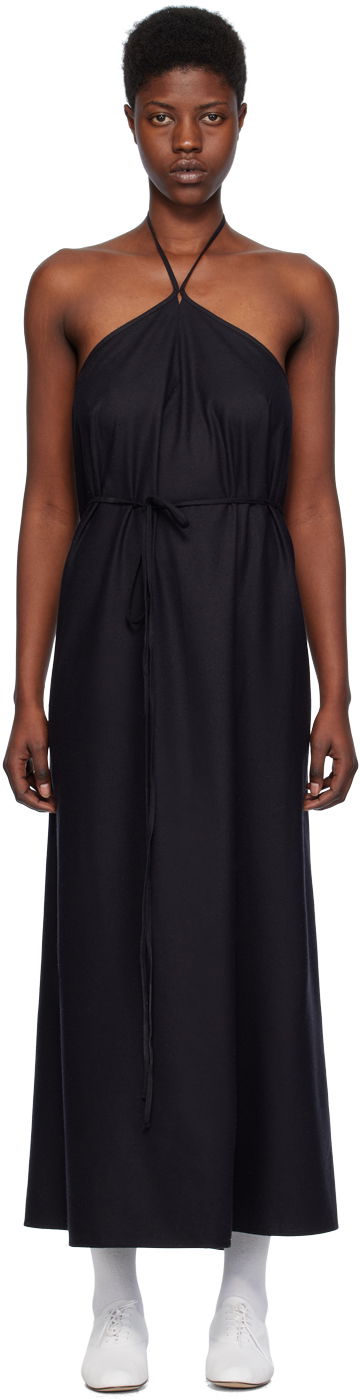 Kjole Baserange Halterneck Maxi Dress Sort | DRLI-WS-000, 0