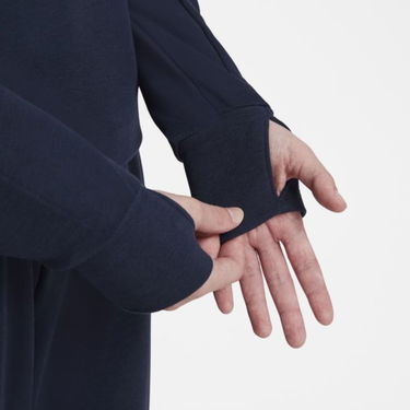 Sweatshirt Nike F.C. Barcelona 1/4-Zip Fleece Football Hoodie Mørkeblå | CW5269-451, 2