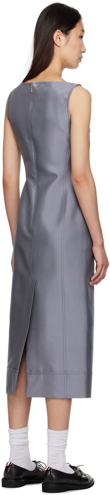 Kjole Thom Browne Thom Browne Column Maxi Dress Grå | FDSF20A-F0989, 2