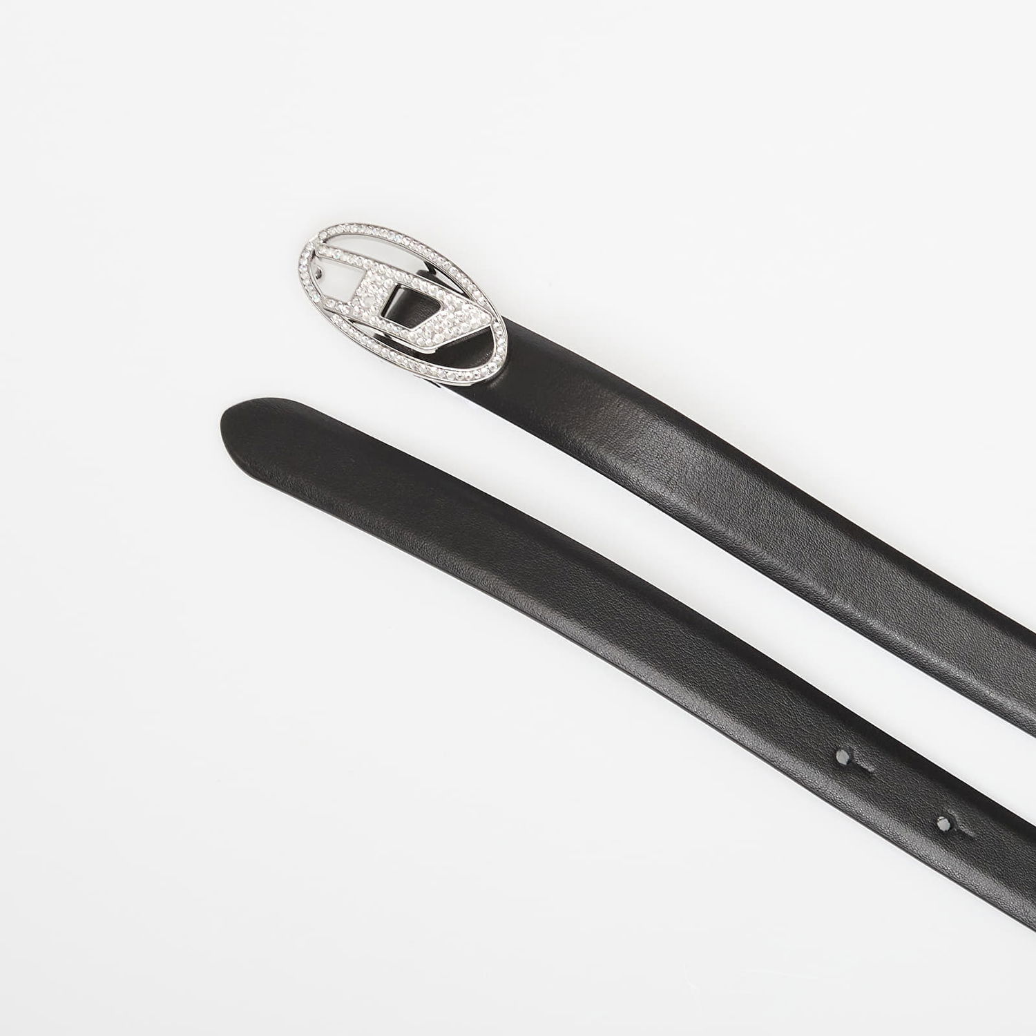 Bælter Diesel Oval D Logo Strass Belt Sort | X09972_P6364 T8013, 1