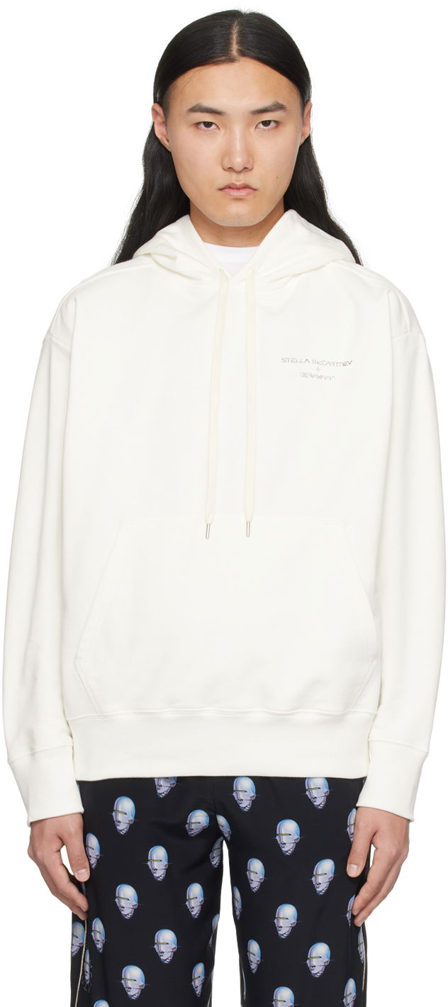 Sweatshirt Stella McCartney Stella McCartney Printed Hoodie Hvid | 6018463SPY76