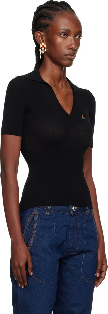 Polo skjorte Vivienne Westwood Vivienne Westwood Marina Knit Polo Blå | 18030040-Y003F-, 4