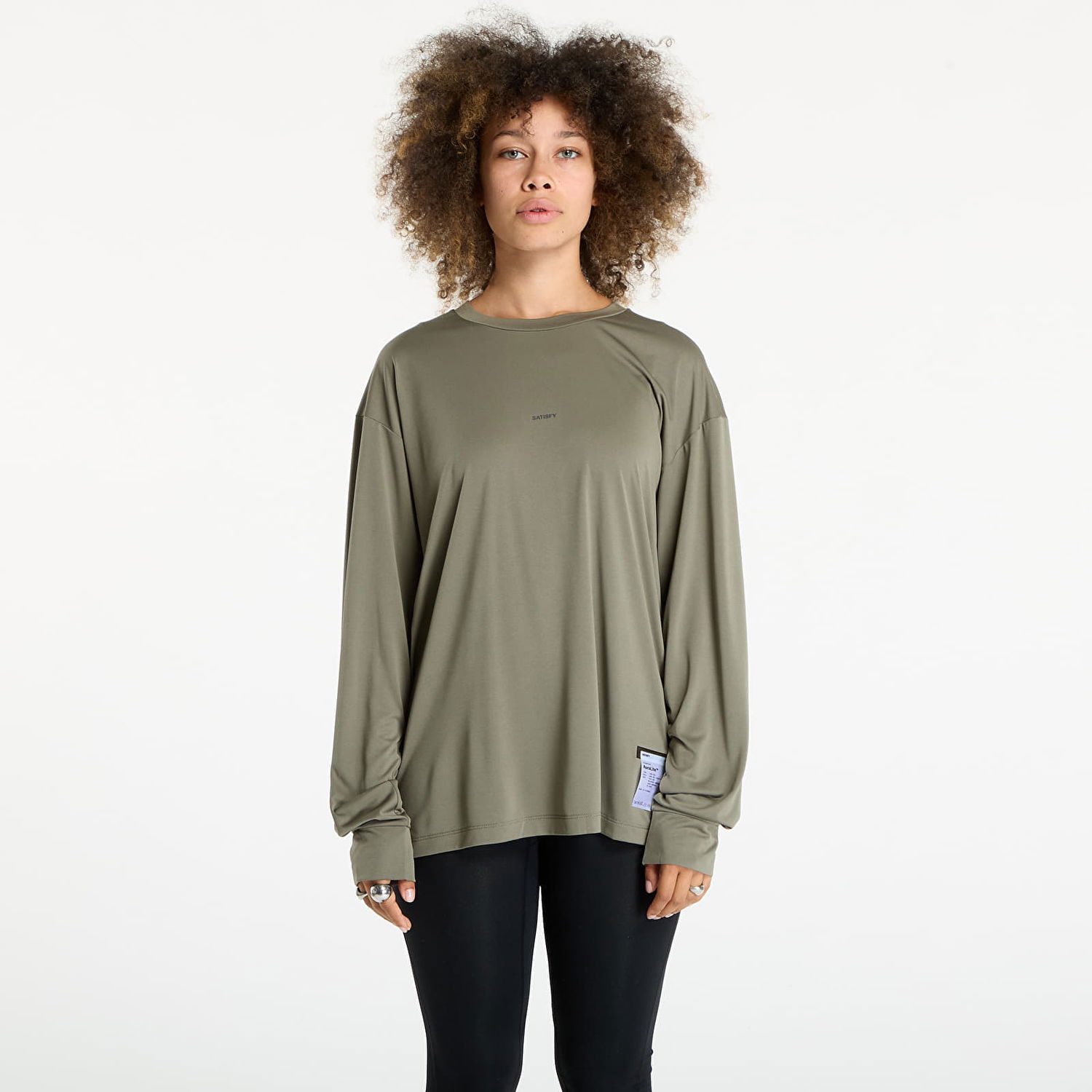 T-shirt Satisfy Satisfy Auralite Long Tee Grøn | 11001-DO-SA, 1