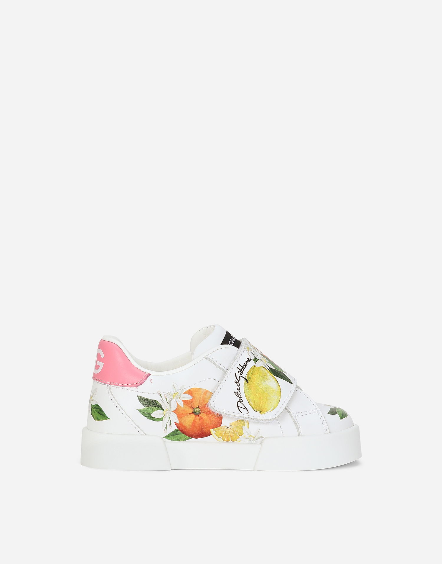Sneakers og sko Dolce & Gabbana Portofino Printed Calfskin First Steps Hvid | DN0143AC374HV5AN, 0
