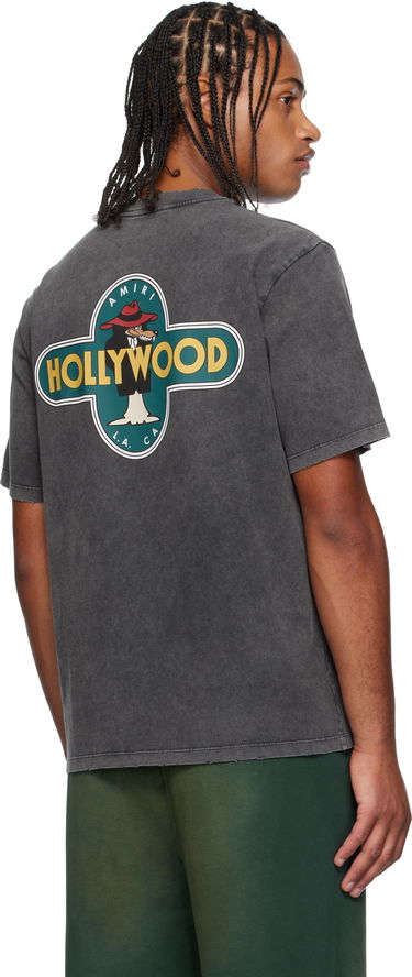 T-shirt AMIRI AMIRI 'Hollywood' Wolf Graphic T-Shirt Sort | AMJYTE1266, 2