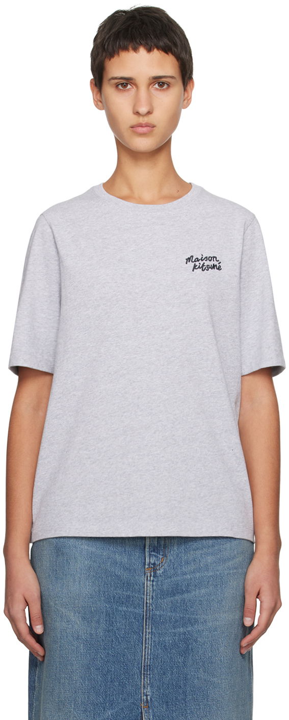 T-shirt MAISON KITSUNÉ Handwriting T-Shirt Hvid | MW00126KJ0119