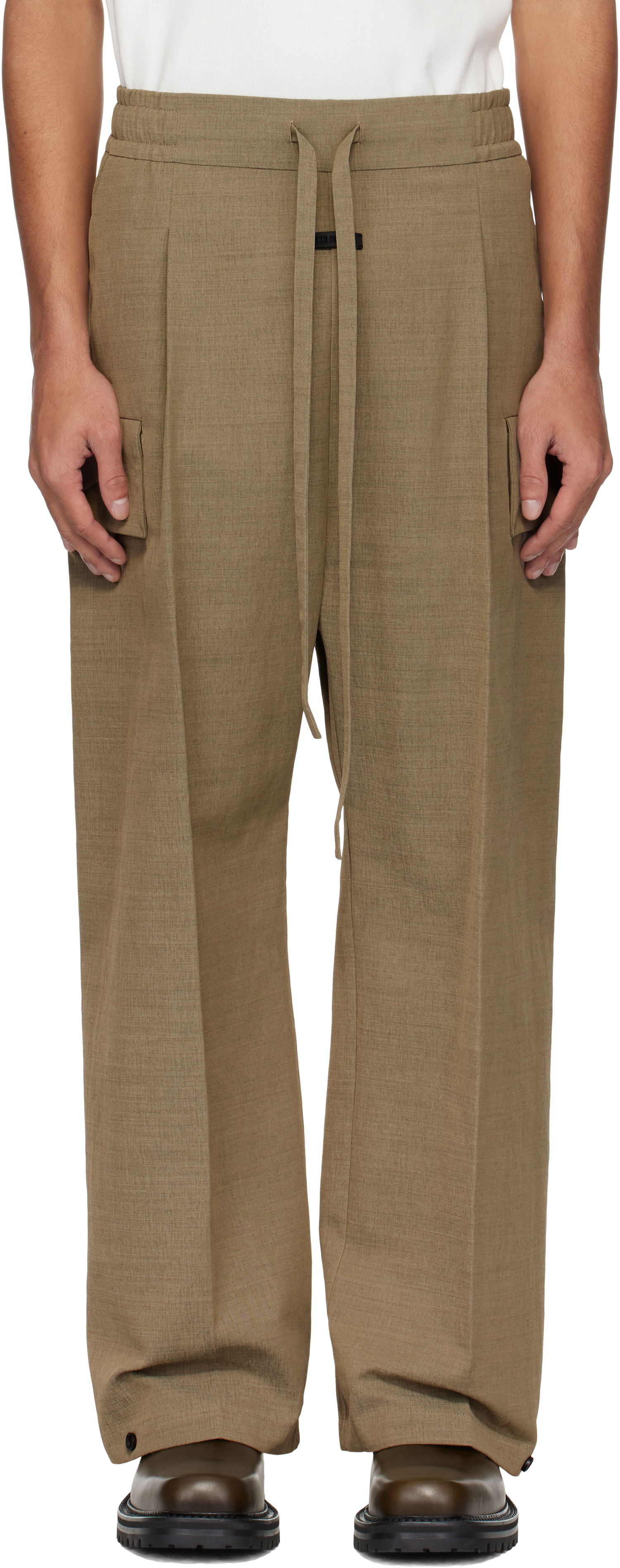 Bukser Fear of God Fear of God Wide Leg Cargo Pants Brun | FGE240-402HNW, 0