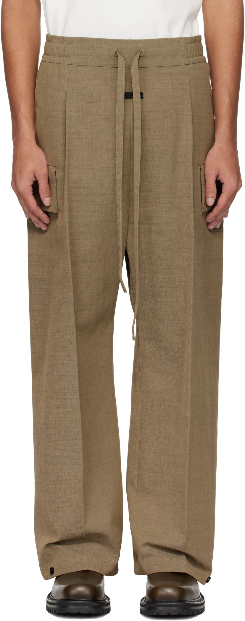 Bukser Fear of God Fear of God Wide Leg Cargo Pants Brun | FGE240-402HNW