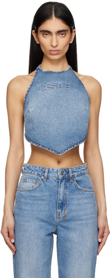 Tanktop Ksubi Ksubi Bolt Swept Denim Halter Top Blå | WSP25FT005, 0