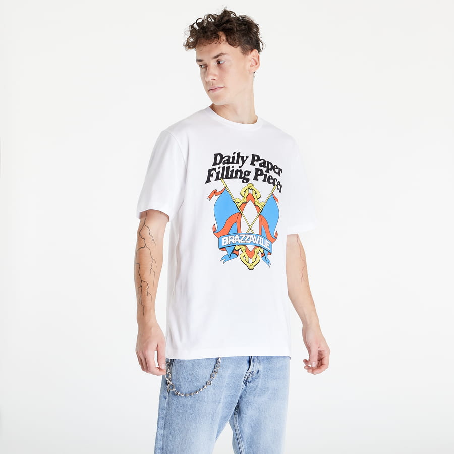 T-shirt DAILY PAPER Filling Pieces x Flag Hvid | 2109175, 0