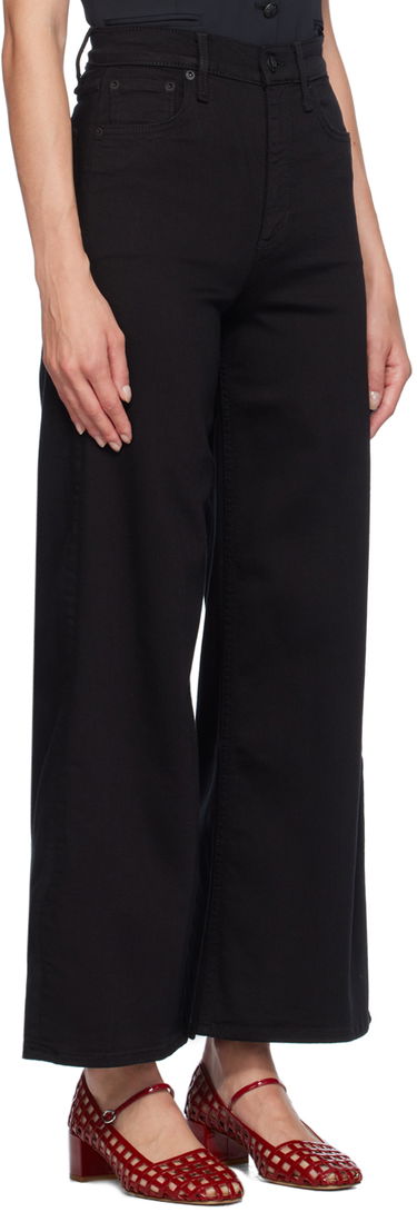 Jeans rag & bone Sofie Ankle Ultra Wide-Leg Jeans Sort | WDD24F3000N5BL, 1
